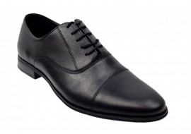 Pantofi eleganti barbati din piele naturala Negru Box GKR347N